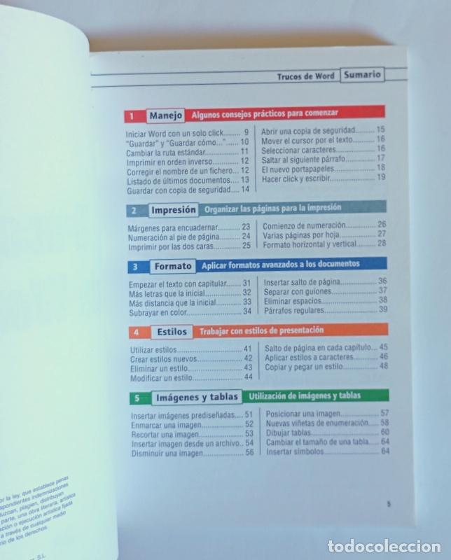 Libros de segunda mano: WORD FACIL Y TRUCOS DE WORD - TITO KLEIN - Foto 2