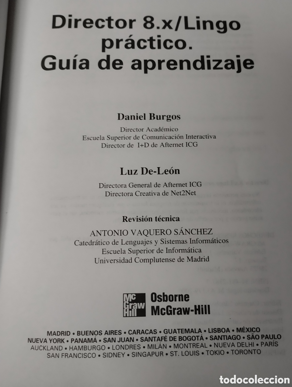 Libros de segunda mano: Director Lingo 8.X. Gu&iacute;a de Aprendizaje. - Foto 5