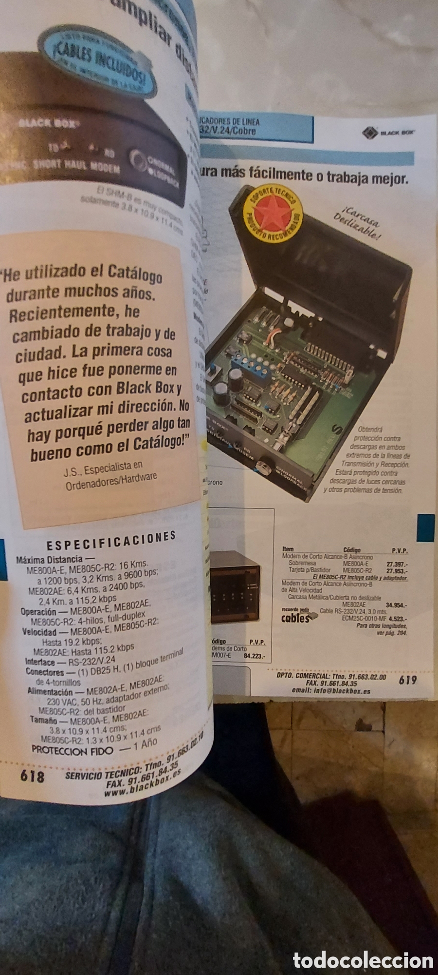 Libros de segunda mano: Inform&aacute;tica. Cat&aacute;logo a&ntilde;os 90 Black Box - Foto 2