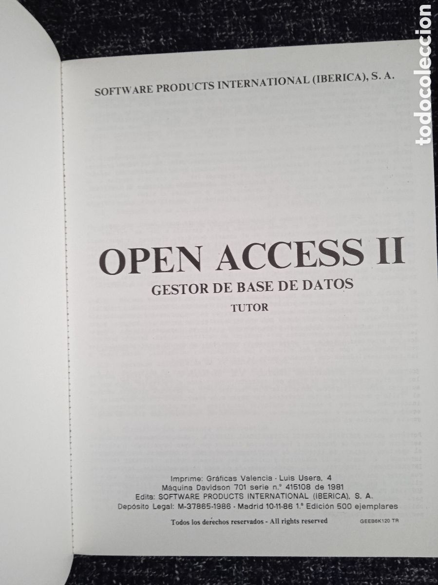 Libros de segunda mano: OPEN ACCESS -GESTOR DE BASE DE DATOS - HOJA DE CALCULO - INFORMATICA - Foto 2