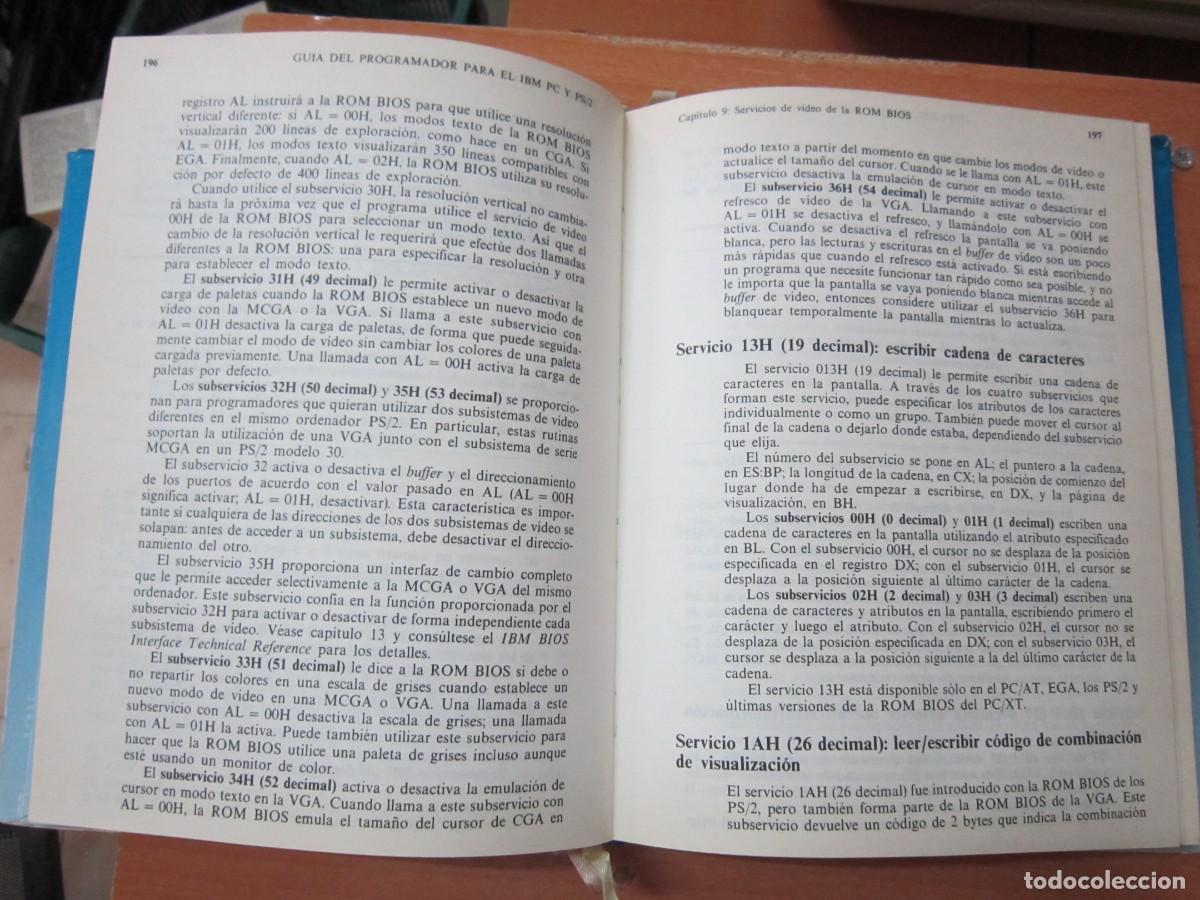 Libros de segunda mano: Guia de programador para el IBM PC y PS/2, de Peter Norton - Foto 3