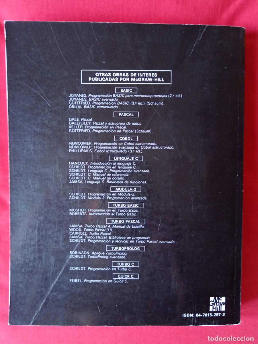 Libros de segunda mano: TURBO BASIC. MANUAL DE PROGRAMACI&Oacute;N. LUIS JOYANES AGUILAR. MCGRAW HILL 1989 - Foto 2