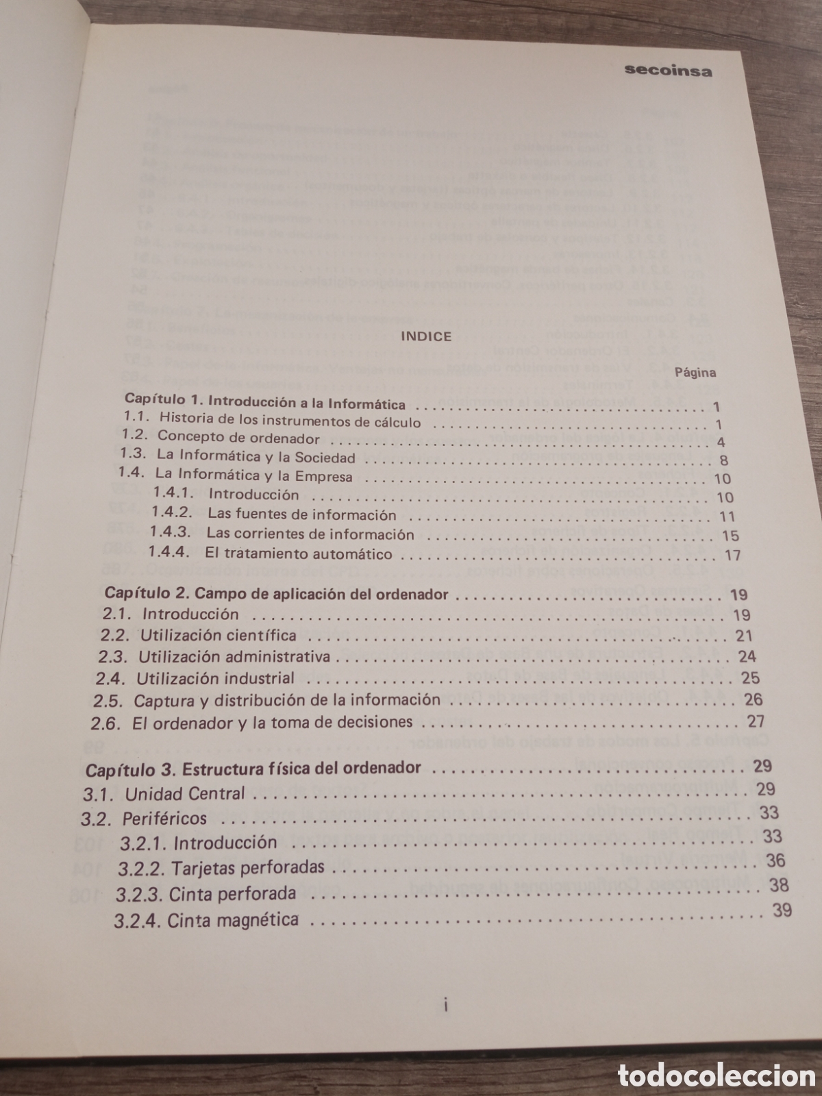 Libros de segunda mano: Libro informatica antigua. Informatica para directivos. Secoinsa. Aňo 1989 - Foto 2