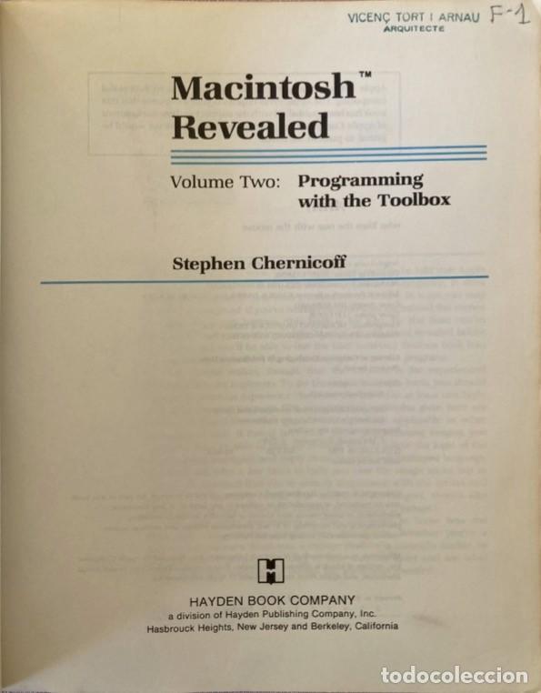 Libros de segunda mano: Macintosh Revealed. Vol 1 Unlocking the Toolbox. Vol 2 Programming with the Toolbox. - Foto 15