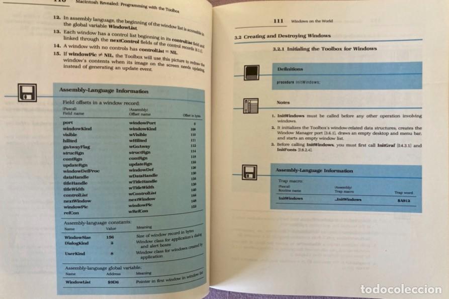 Libros de segunda mano: Macintosh Revealed. Vol 1 Unlocking the Toolbox. Vol 2 Programming with the Toolbox. - Foto 16