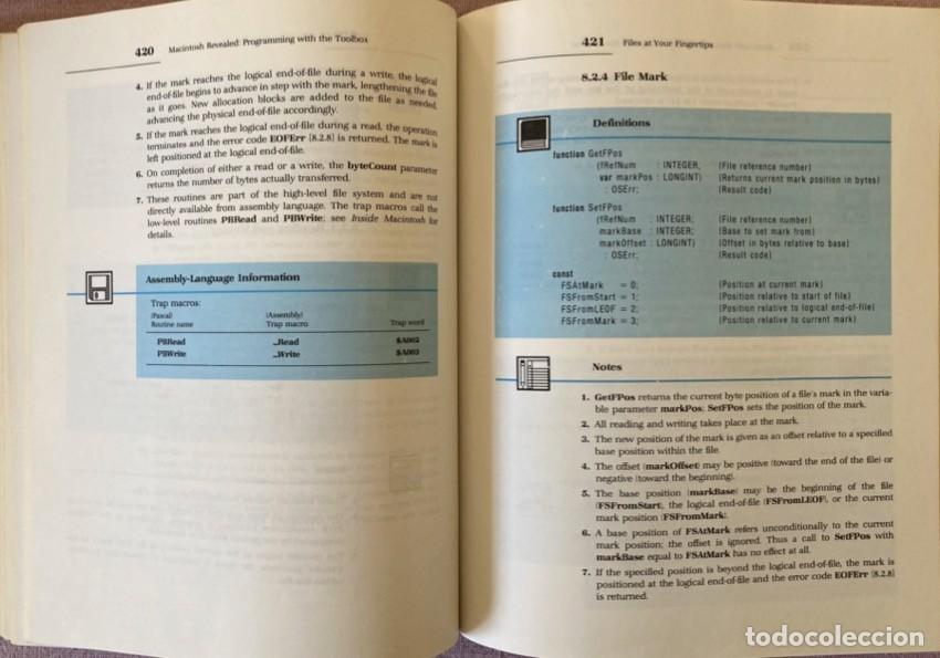Libros de segunda mano: Macintosh Revealed. Vol 1 Unlocking the Toolbox. Vol 2 Programming with the Toolbox. - Foto 20