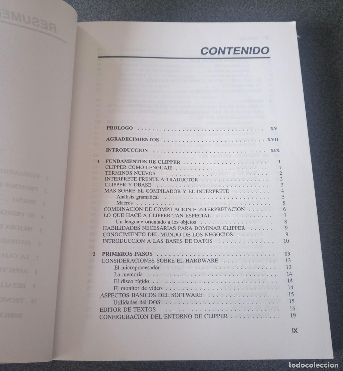 Libros de segunda mano: Programaci&oacute;n En Clipper Brett Oliver Jim Sheldon - Foto 6