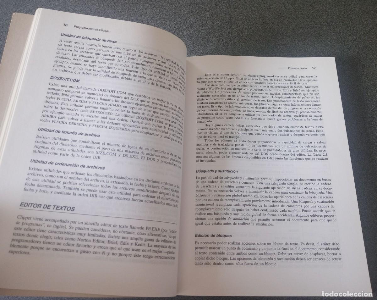 Libros de segunda mano: Programaci&oacute;n En Clipper Brett Oliver Jim Sheldon - Foto 12