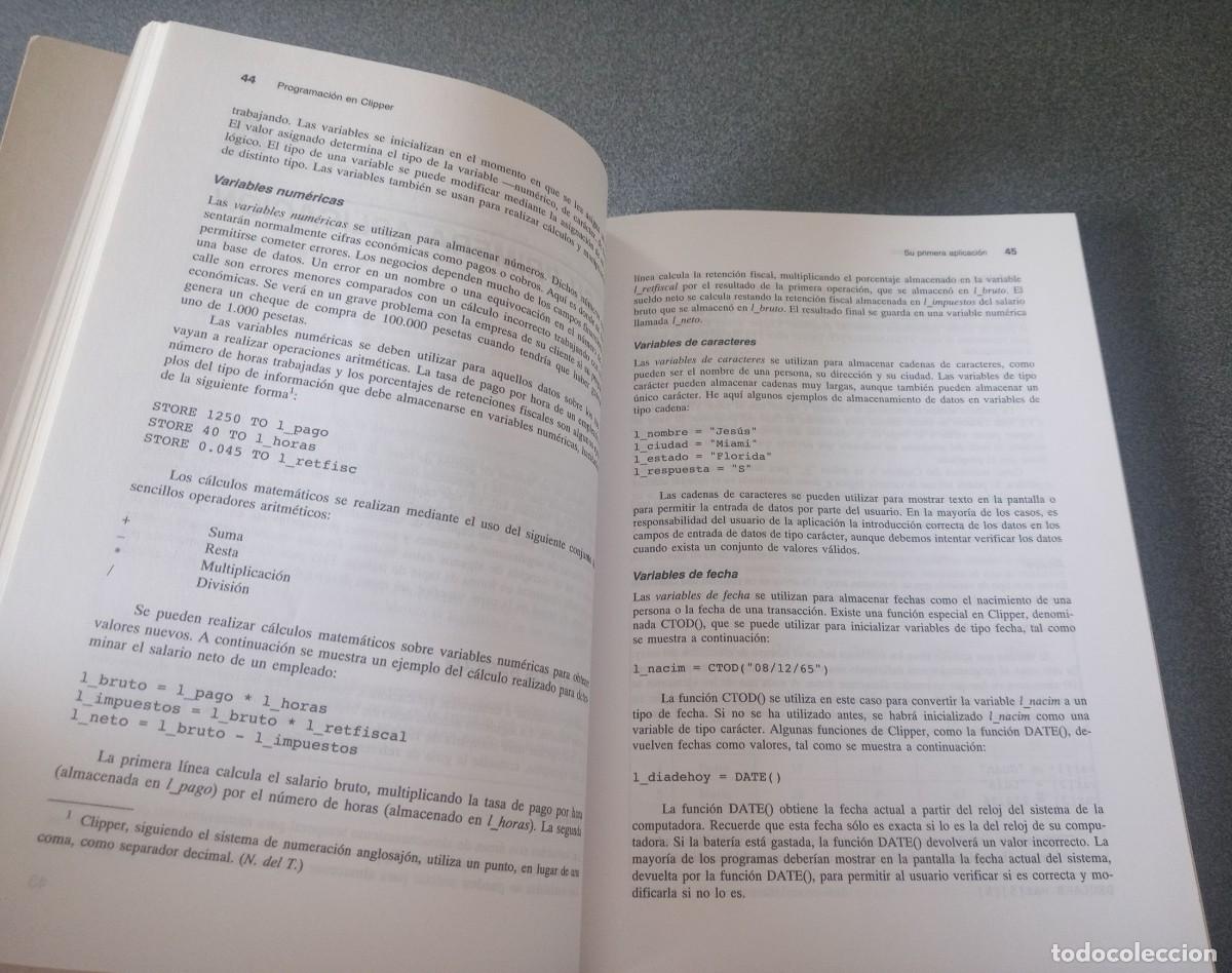 Libros de segunda mano: Programaci&oacute;n En Clipper Brett Oliver Jim Sheldon - Foto 13