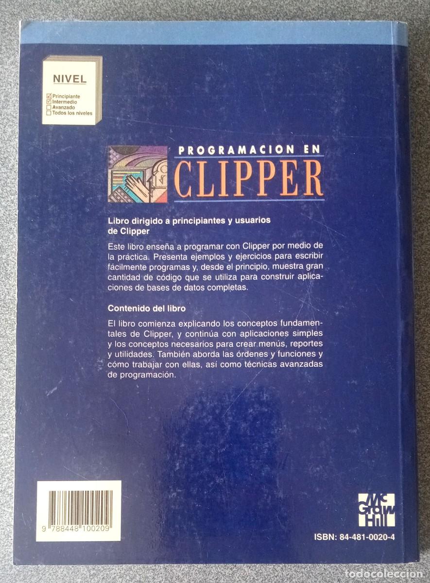 Libros de segunda mano: Programaci&oacute;n En Clipper Brett Oliver Jim Sheldon - Foto 14