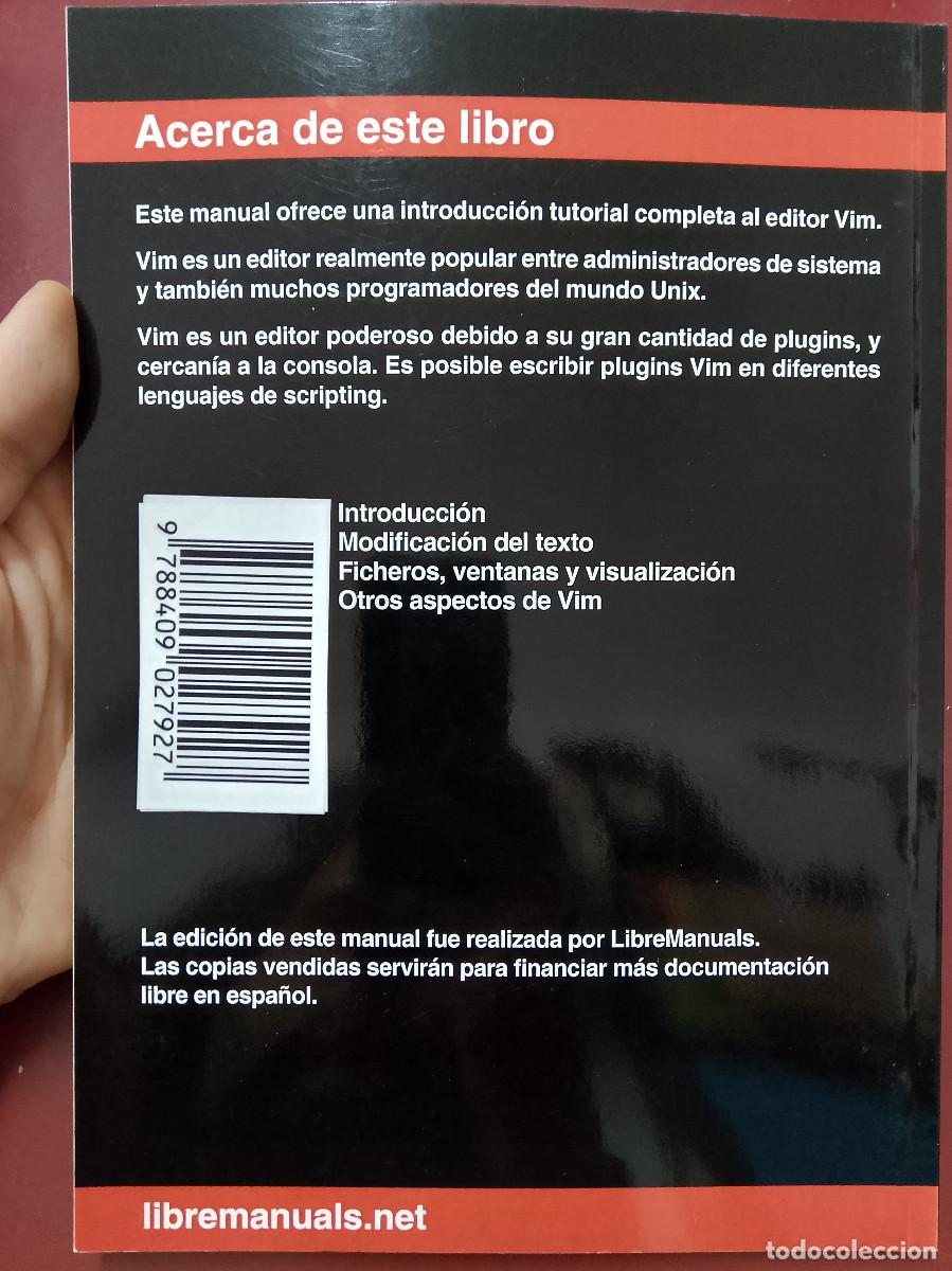 Libros de segunda mano: Joaqu&iacute;n Ataz L&oacute;pez: Vim: Referencia r&aacute;pida (Libremanuals) - Foto 2