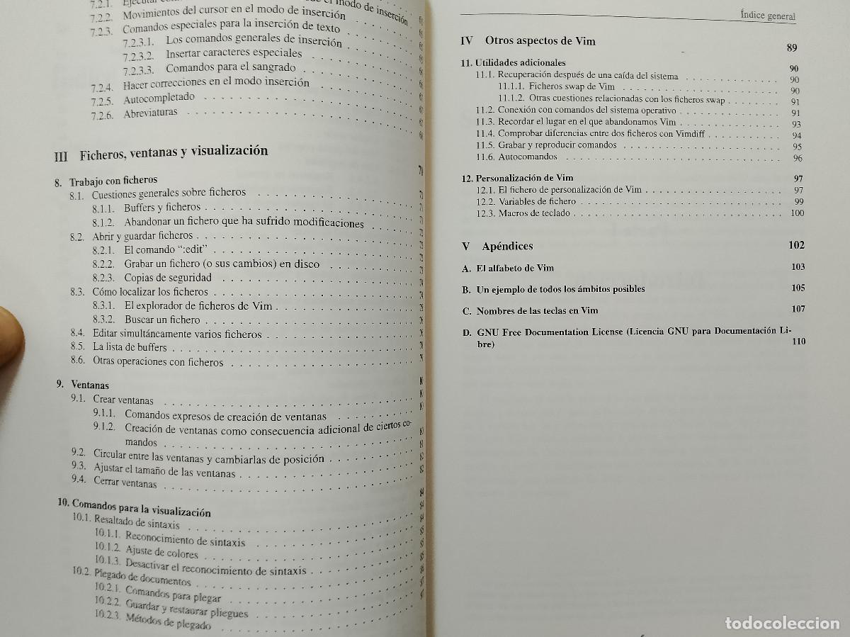 Libros de segunda mano: Joaqu&iacute;n Ataz L&oacute;pez: Vim: Referencia r&aacute;pida (Libremanuals) - Foto 4