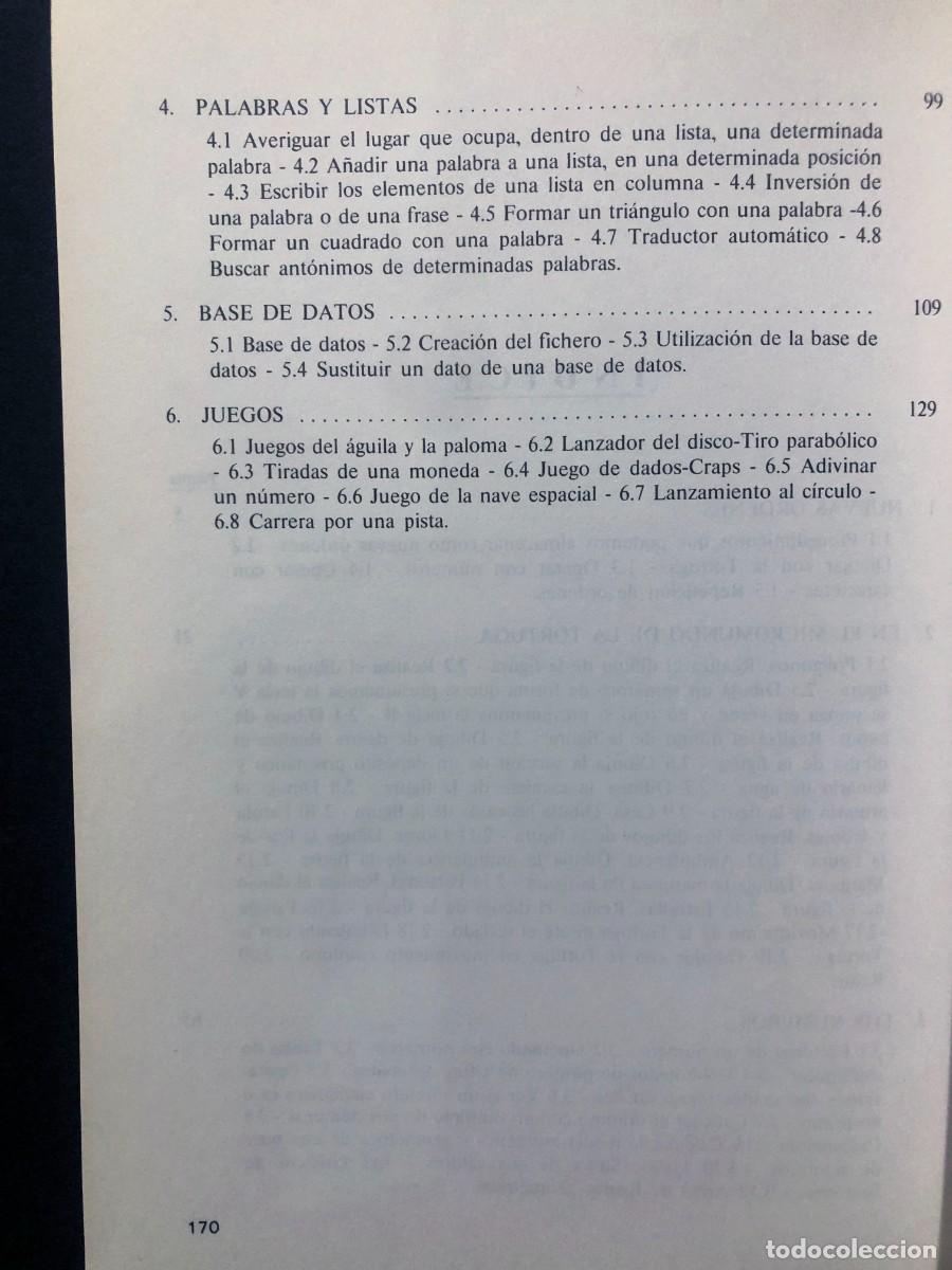 Libros de segunda mano: EJERCICIOS DE LOGO / JOSE LUIS GARC&Iacute;A BENGOA / 1987 / SIN USAR - Foto 3