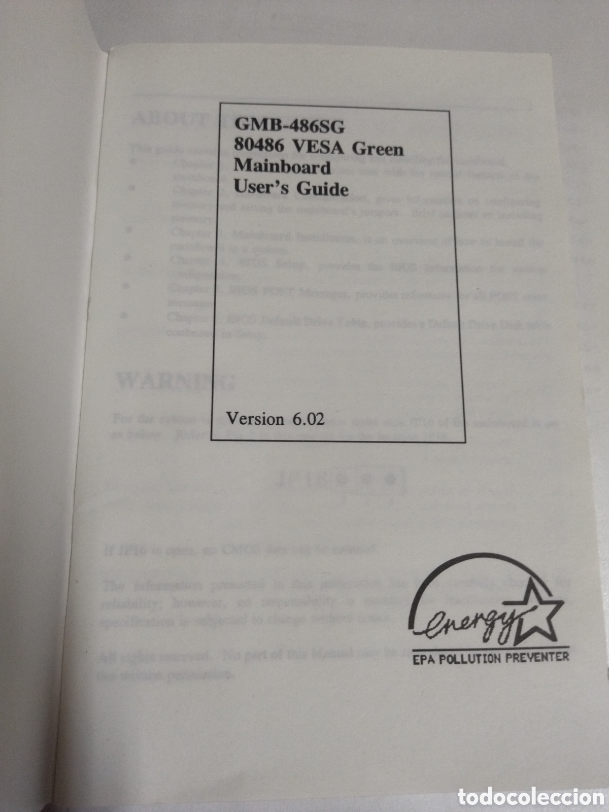 Libros de segunda mano: MANUAL GMB-486SG 80486 veas Green mainboard users Guide - Foto 2