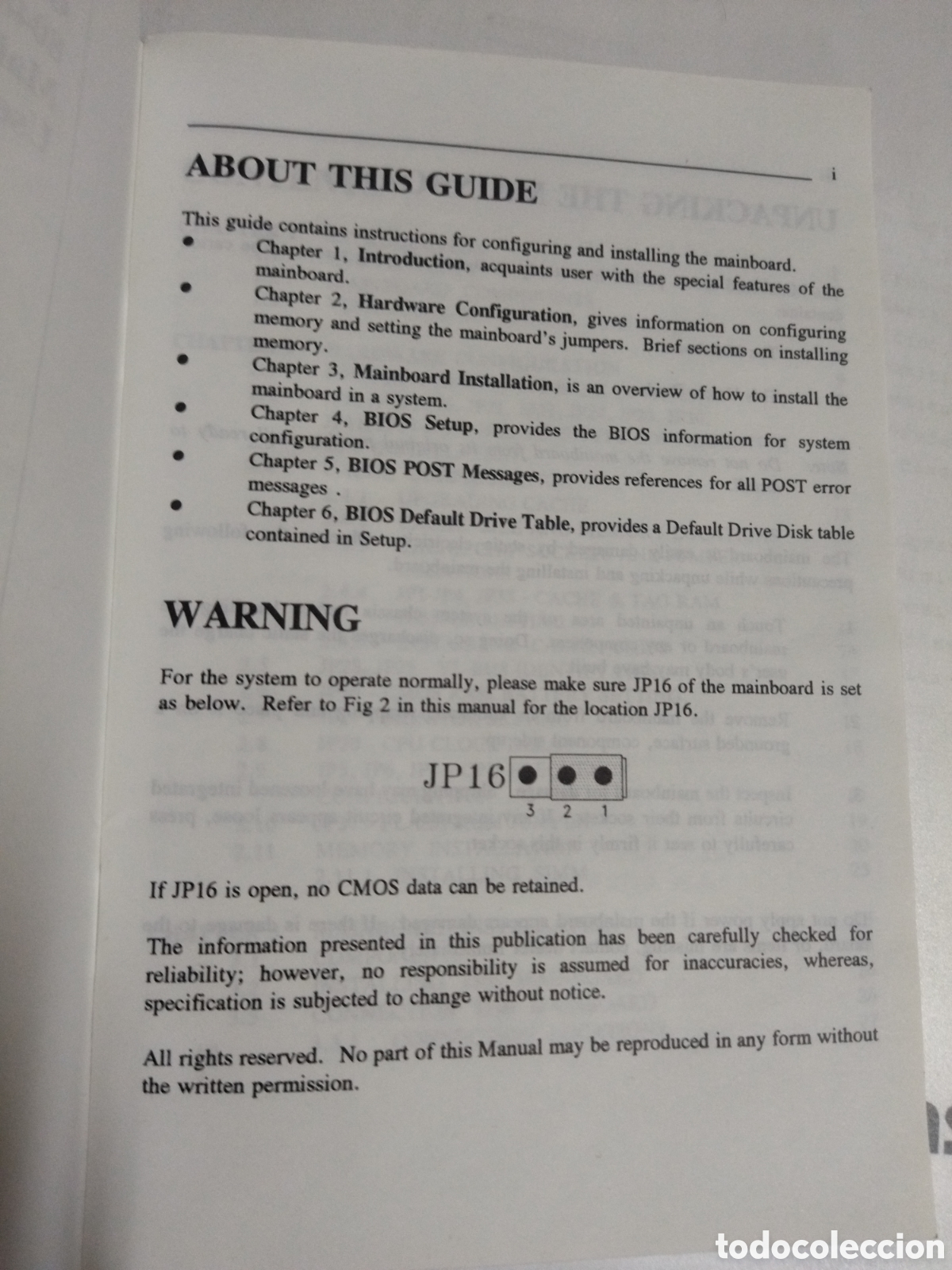 Libros de segunda mano: MANUAL GMB-486SG 80486 veas Green mainboard users Guide - Foto 3