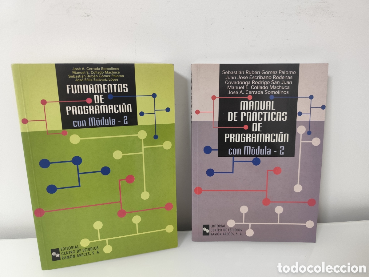 Libros de segunda mano: FUNDAMENTOS Y MANUAL DE PRACTICAS DE PROGRAMACION CON MODULA -2 CON CD - 2 LIBROS - Foto 1