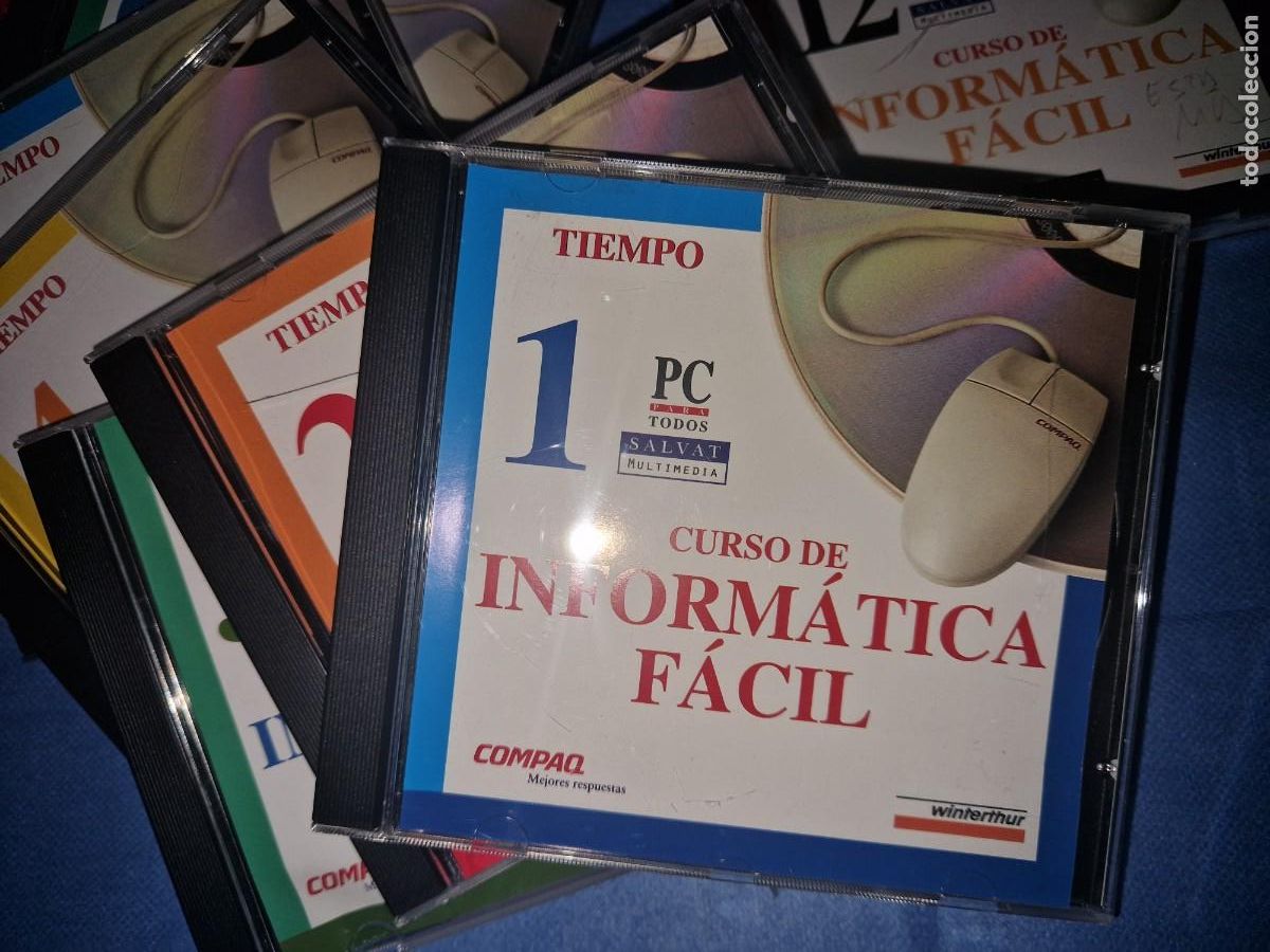 Libros de segunda mano: CURSO DE INFORM&Aacute;TICA F&Aacute;CIL (16 CD-ROM). - Salvat Multimedia - Foto 2