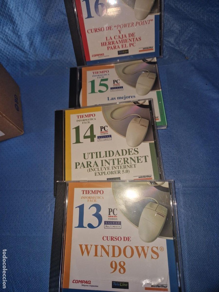 Libros de segunda mano: CURSO DE INFORM&Aacute;TICA F&Aacute;CIL (16 CD-ROM). - Salvat Multimedia - Foto 4