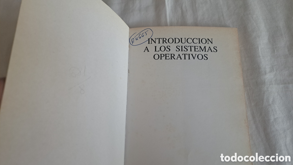 Libros de segunda mano: INTRODUCCION SISTEMAS OPERATIVOS. Anaya 1986 - Foto 2