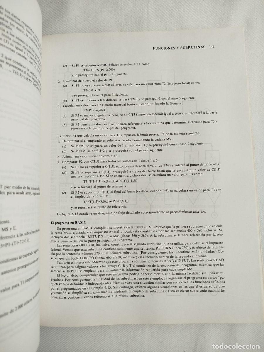 Libros de segunda mano: Serie SCHAUM en computaci&oacute;n PROGRAMACI&Oacute;N BASIC. Tercera edici&oacute;n BYRON S. GOTTFRIED - Foto 5