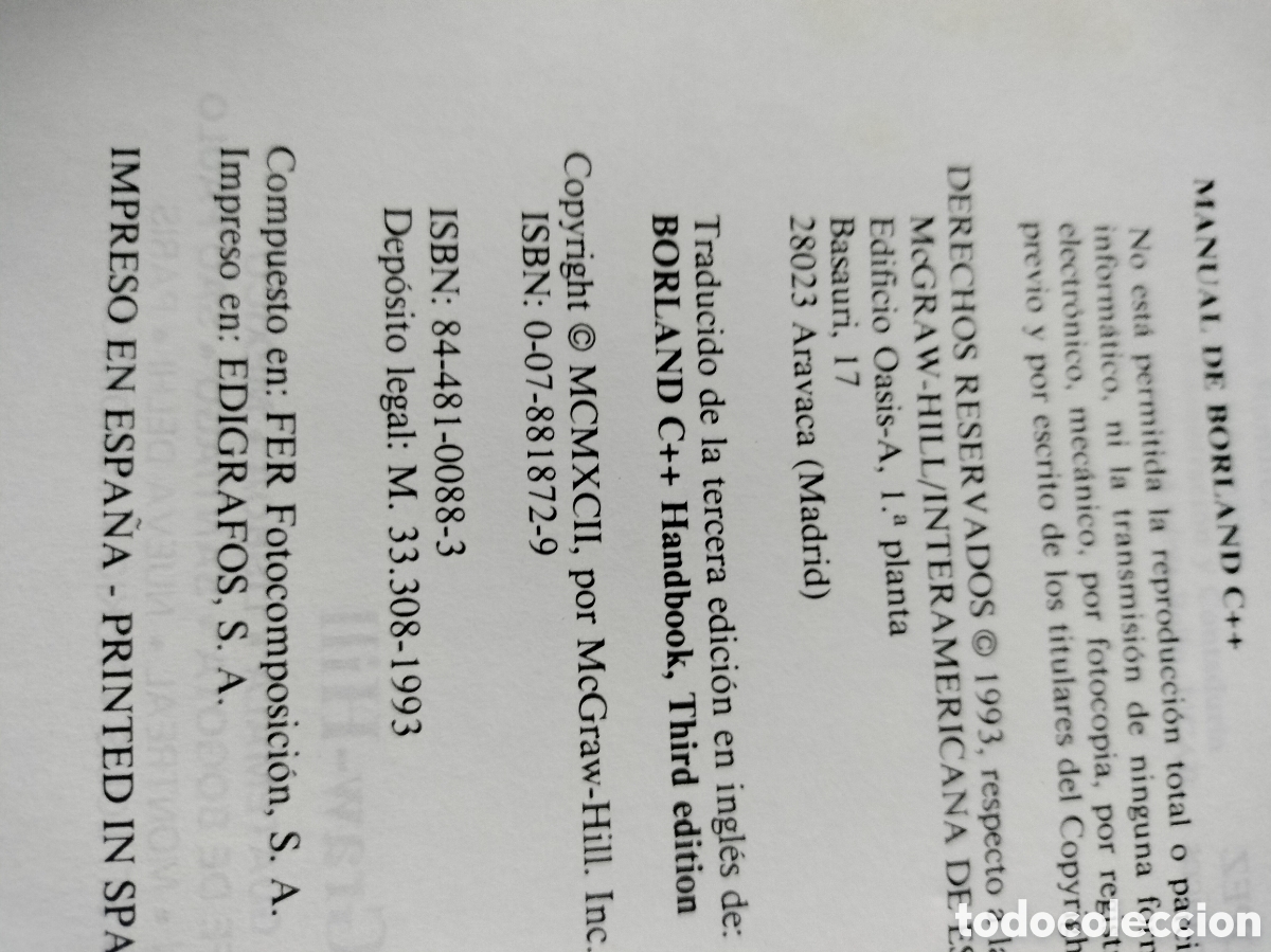 Libros de segunda mano: Manual de Borland C++ - Chris H. Pappas - William H. Murray - Foto 6