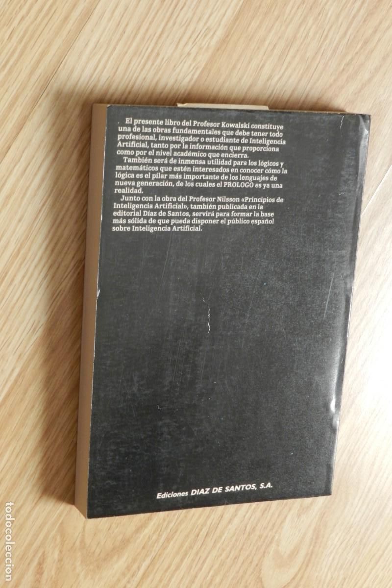 Libros de segunda mano: L&oacute;gica programaci&oacute;n e inteligencia artificial Robert Kowalski a&ntilde;o 1986 - Foto 2