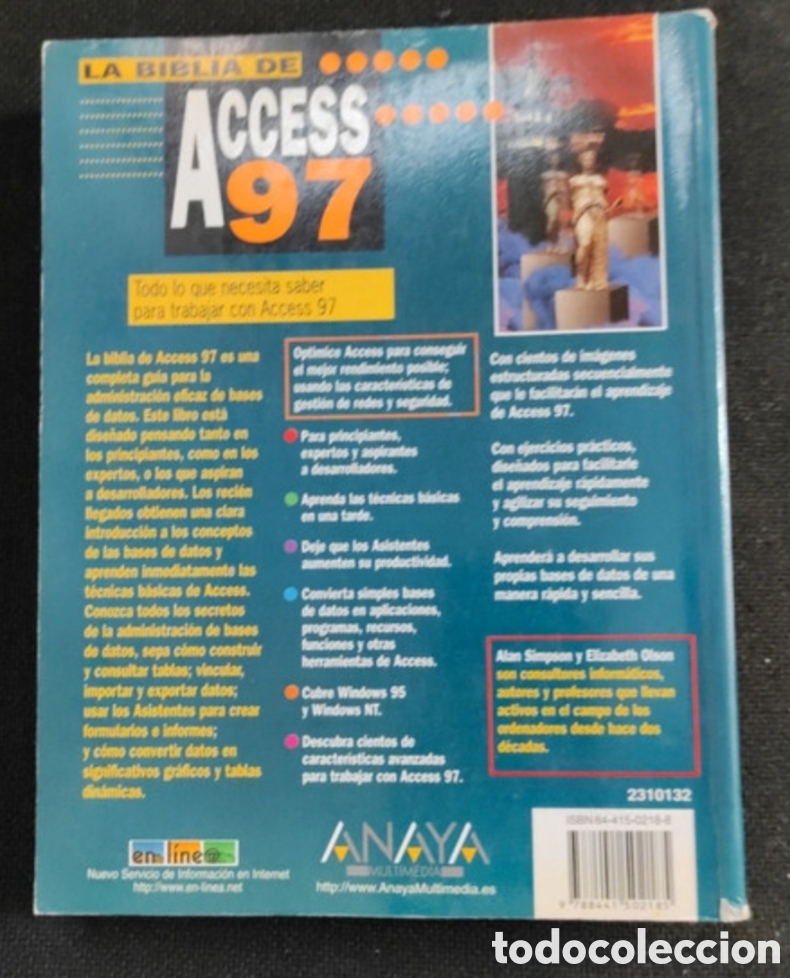 Libros de segunda mano: Libro de consulta - inform&aacute;tica- Access 97 - Foto 2