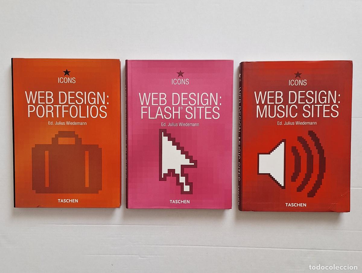 Libros de segunda mano: Lote de 3 libros Icons Web Design de Taschen - Foto 1