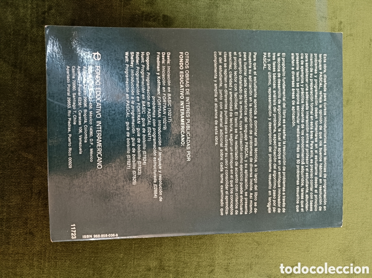 Libros de segunda mano: PASCAL, INTRODUCCI&Oacute;N AL LENGUAJE Y RESOLUCI&Oacute;N DE PROBLEMAS CON PROGRAMACI&Oacute;N ESTRUCTURADA. - Foto 10