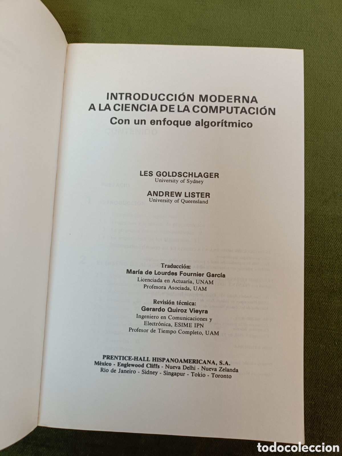 Libros de segunda mano: INTRODUCCI&Oacute;N MODERNA A LA CIENCIA DE LA COMPUTACI&Oacute;N. - Foto 6