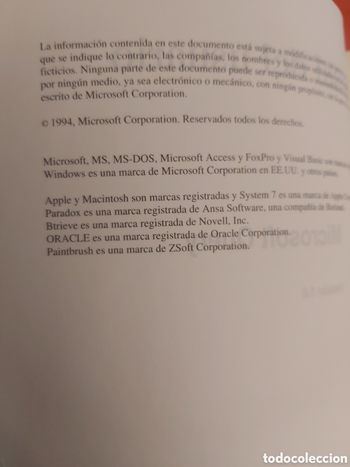 Libros de segunda mano: 6 LIBROS INFORMATICA 1994 MICROSOFT - Foto 3
