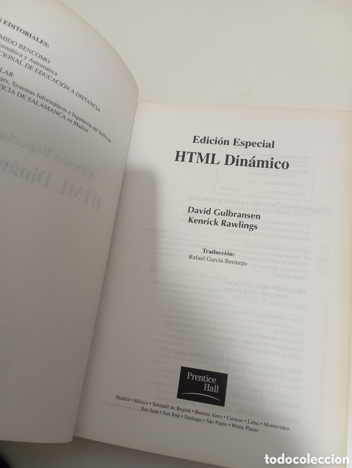 Libros de segunda mano: Edici&oacute;n especial. Dhtml html din&aacute;mico. Gulbransen y Rawlings - Foto 4