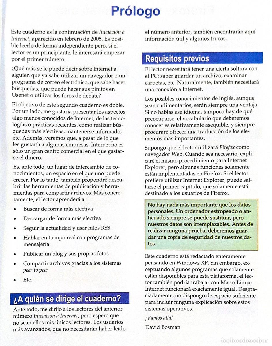 Libros de segunda mano: Internet un paso m&aacute;s all&aacute; - PC Cuadernos t&eacute;cnicos 2005 - Foto 3