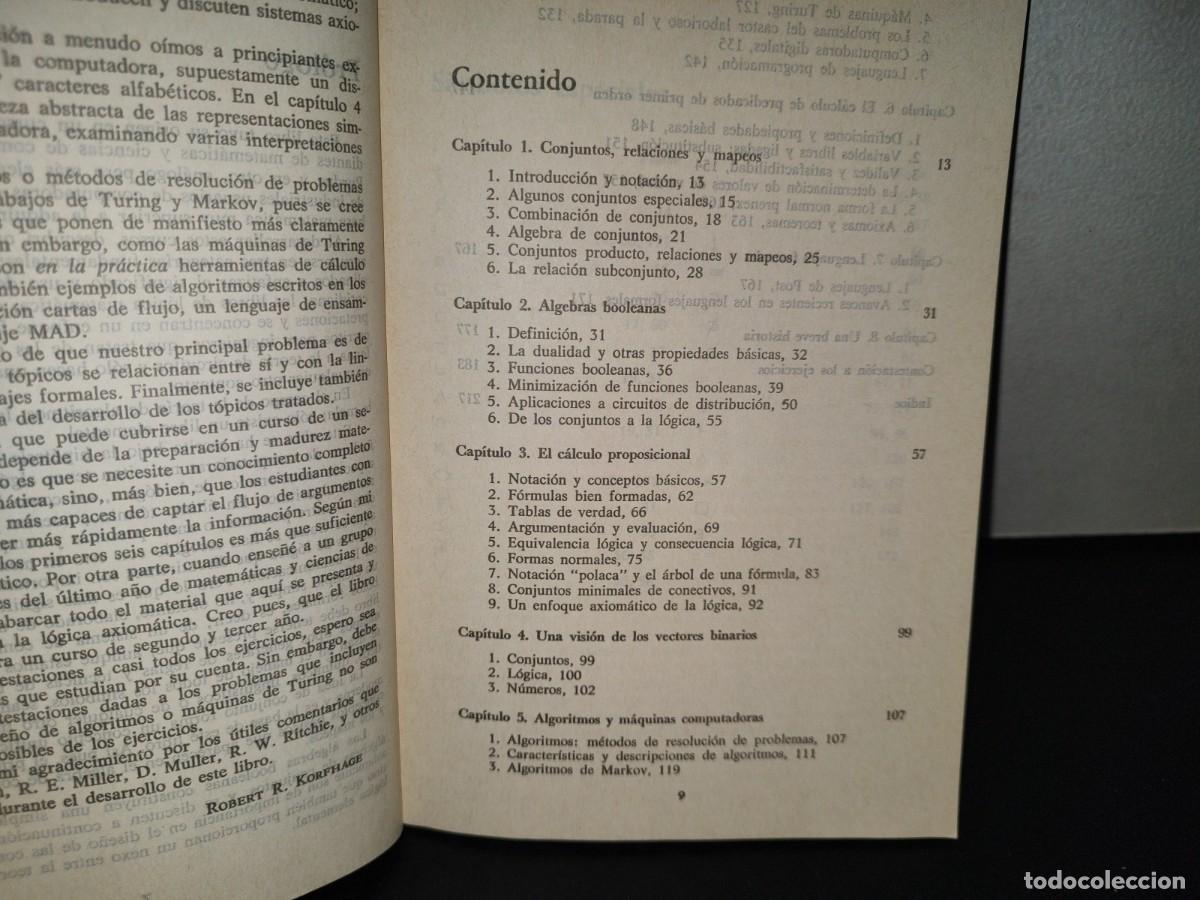 Libros de segunda mano: 204- L&Oacute;GICA Y ALGOR&Iacute;TMOS - ROBERT R. KORFHAGE - Foto 6