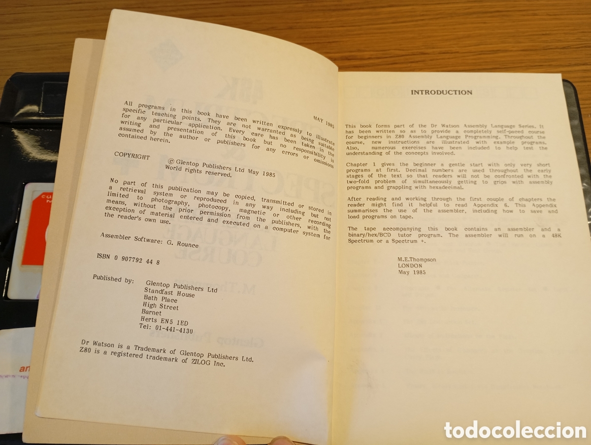 Libros de segunda mano: Libro Spectrum Assembly language course - Foto 3