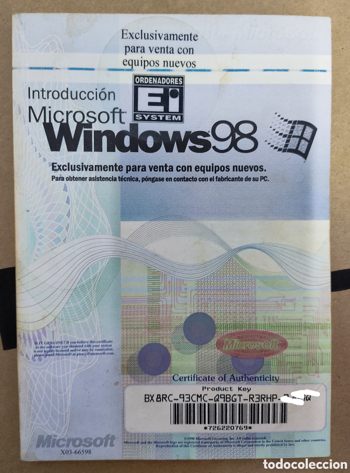 Libros de segunda mano: Libro inform&aacute;tica Windows 98 Microsoft - Foto 1