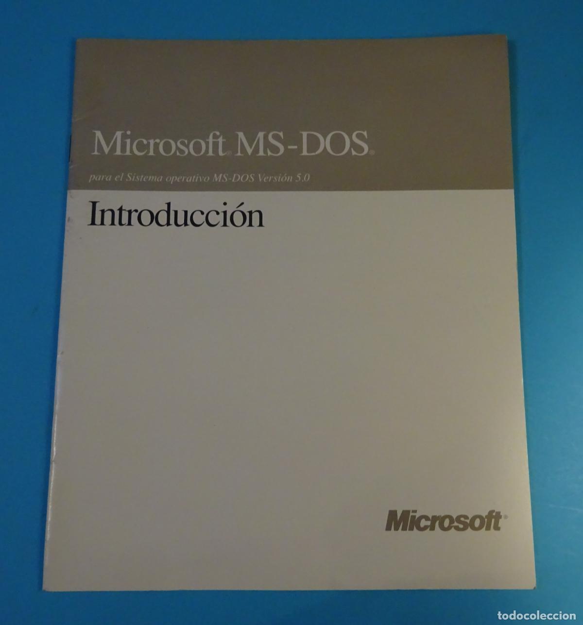 Libros de segunda mano: INTRODUCCI&Oacute;N MS-DOS VERSI&Oacute;N 5.0 MICROSOFT - Foto 1