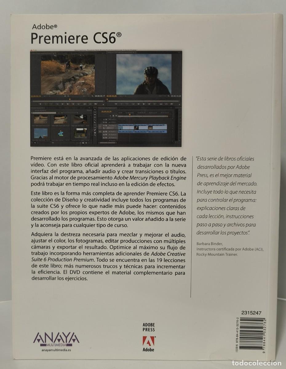 Libros de segunda mano: ADOBE PREMIERE CS6 - Libro de formaci&oacute;n oficial de ADOBE SYSTEM - Incluye CD - ANAYA Ediciones - Foto 4