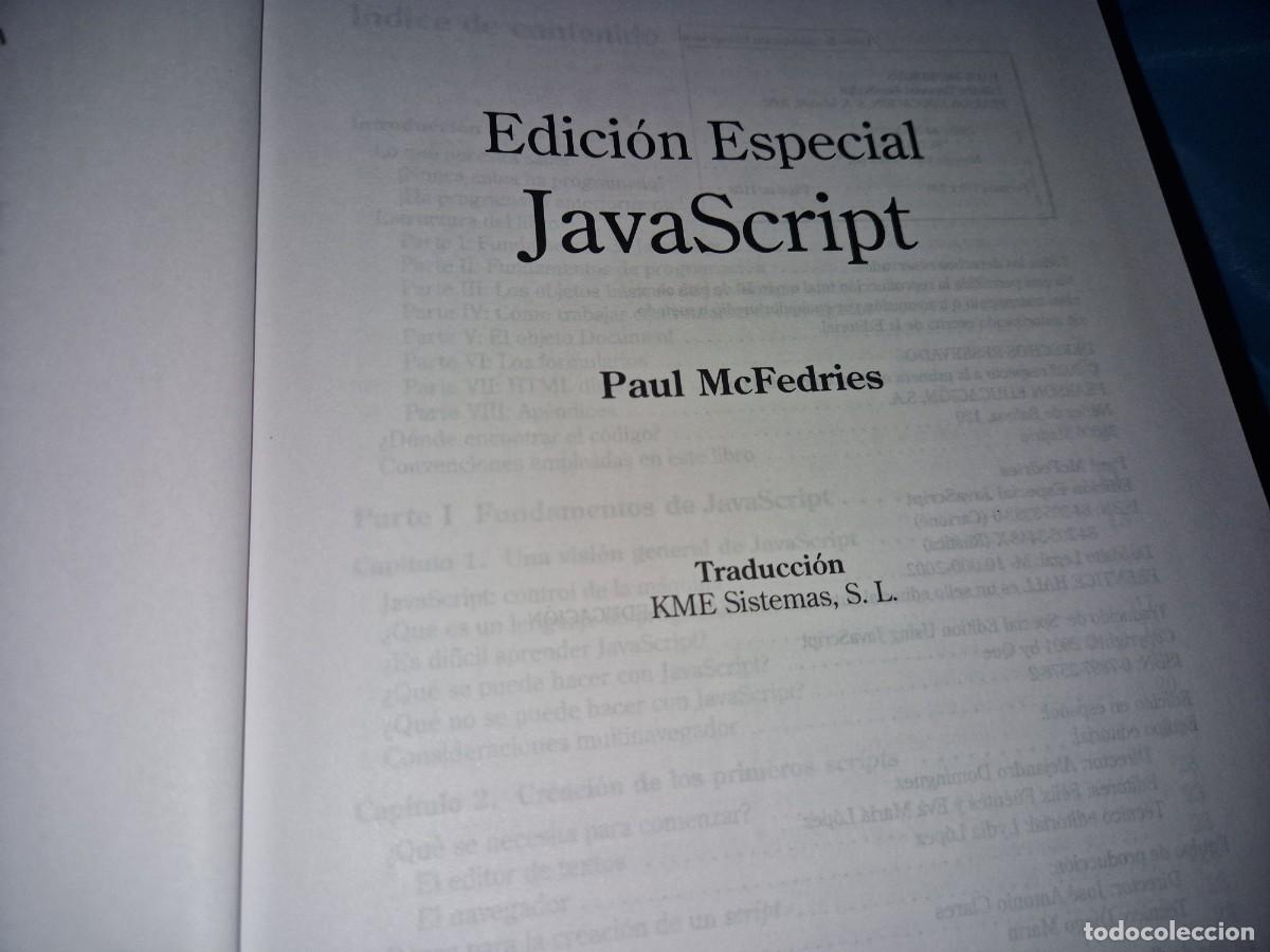 Libros de segunda mano: JAVASCRIPT de Paul McFedries - Foto 2