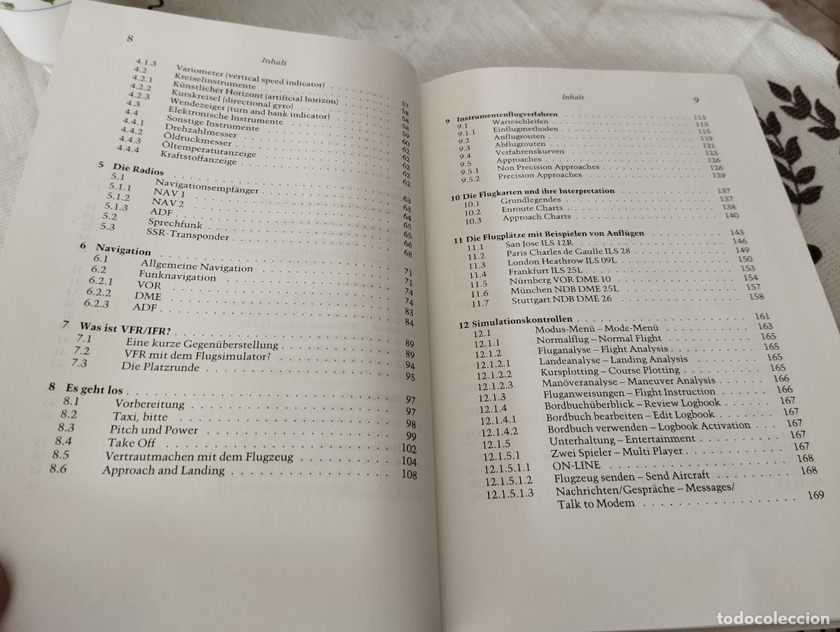 Libros de segunda mano: MANUAL SIMULACION DE VUELO FLIGHT SIMULATOR III / IV CON DEMO DISKETTE EN ALEM&Aacute;N - Foto 4