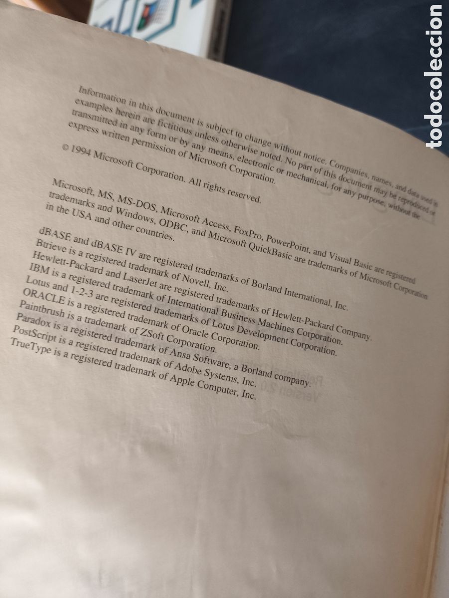 Libros de segunda mano: Manual Microsoft Access Language Reference (1994). Access 2.0. Retroinform&aacute;tica Vintage. - Foto 6