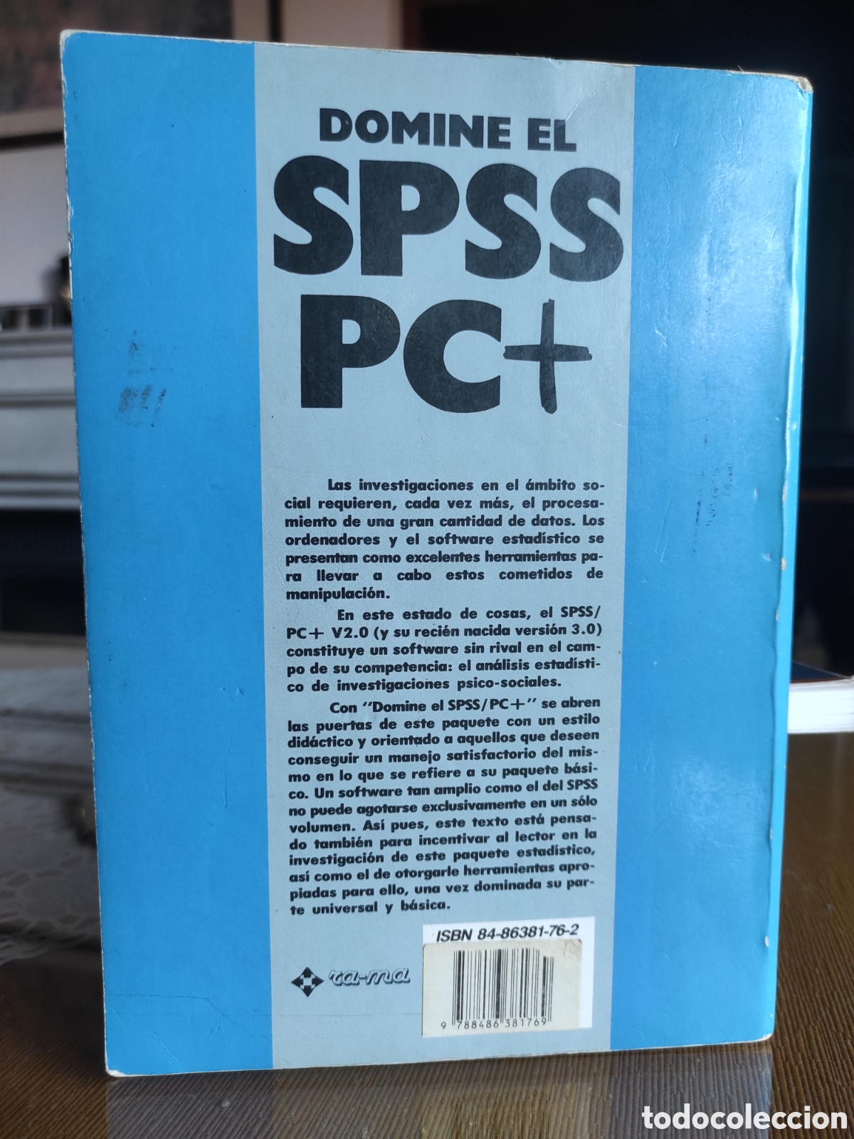 Libros de segunda mano: Domine el SPSS PC+ V. Manzano - Foto 2