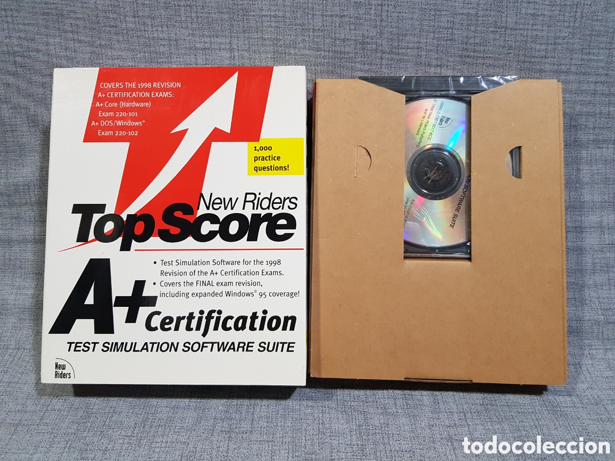 Libros de segunda mano: PAQUETE DE FORMACI&Oacute;N A+ CERTIFICATION TEST SIMULATION SOFTWARE SUITE BERKEL NEW RIDERS TOP SCORE. - Foto 2