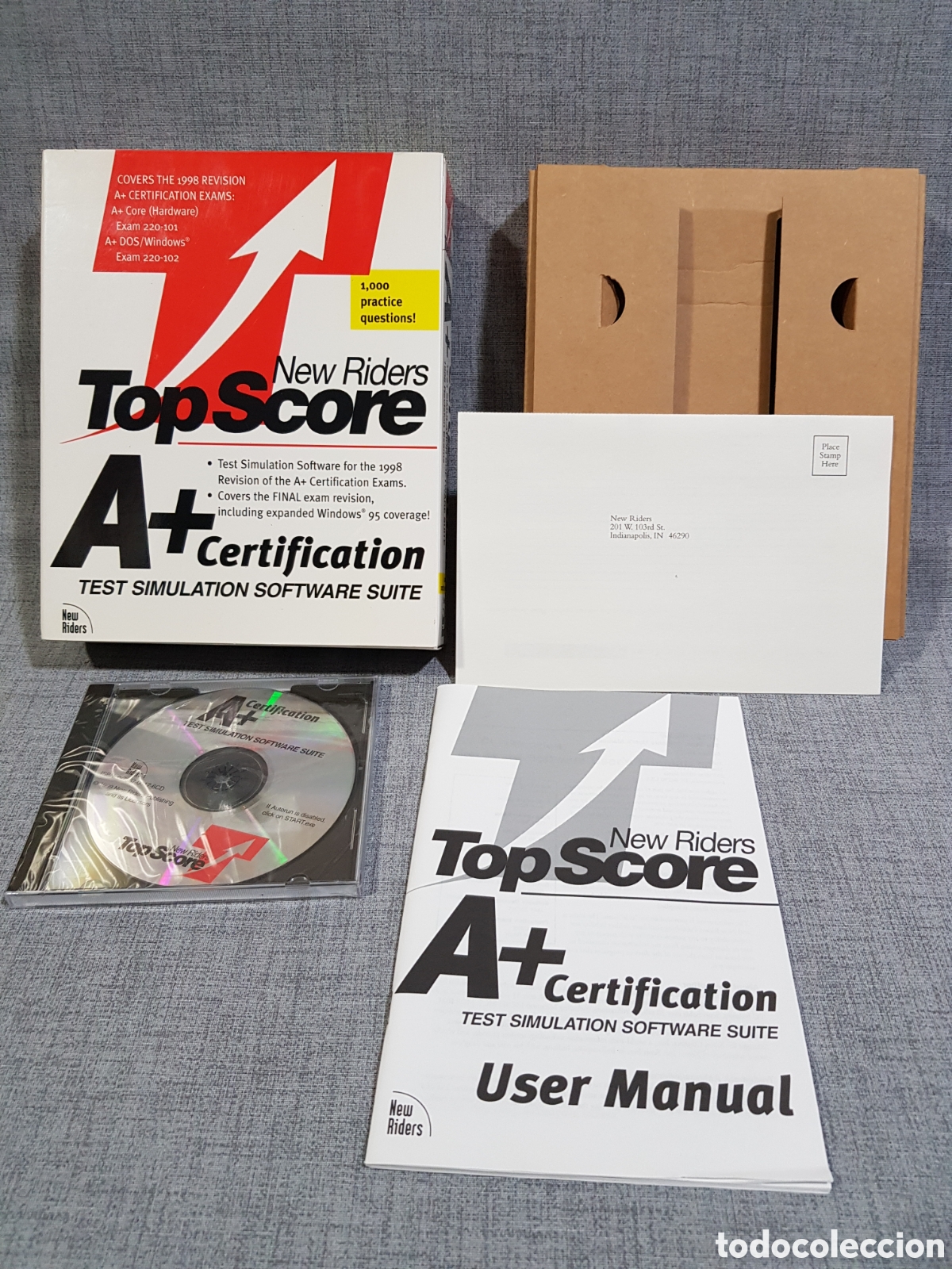 Libros de segunda mano: PAQUETE DE FORMACI&Oacute;N A+ CERTIFICATION TEST SIMULATION SOFTWARE SUITE BERKEL NEW RIDERS TOP SCORE. - Foto 3
