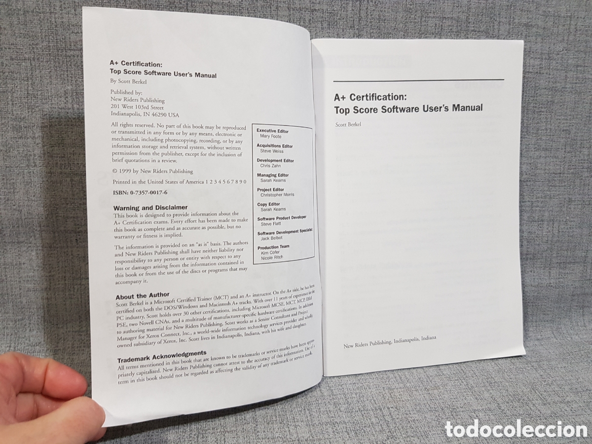 Libros de segunda mano: PAQUETE DE FORMACI&Oacute;N A+ CERTIFICATION TEST SIMULATION SOFTWARE SUITE BERKEL NEW RIDERS TOP SCORE. - Foto 7