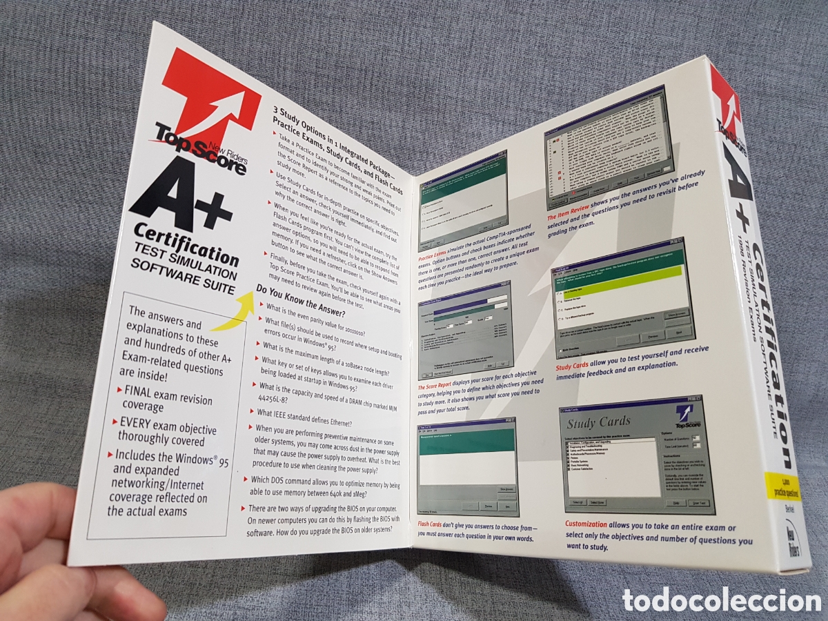 Libros de segunda mano: PAQUETE DE FORMACI&Oacute;N A+ CERTIFICATION TEST SIMULATION SOFTWARE SUITE BERKEL NEW RIDERS TOP SCORE. - Foto 14