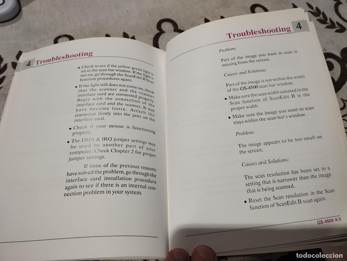 Libros de segunda mano: MANUAL GENISCAN GS - 4500 HARDWARE USERS MANUAL - Foto 6