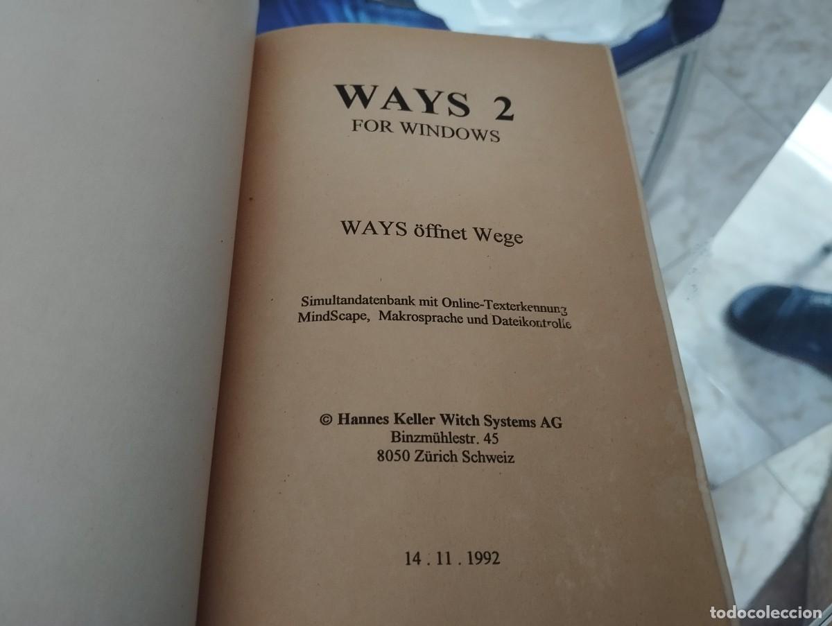 Libros de segunda mano: HANDBUCH HIGHSCREEN WAYS FOR WINDOWS WAYS 2 FOR WINDOWS WAYS &Ouml;FFNET WEGE 1992 EN ALEM&Aacute;N - Foto 2