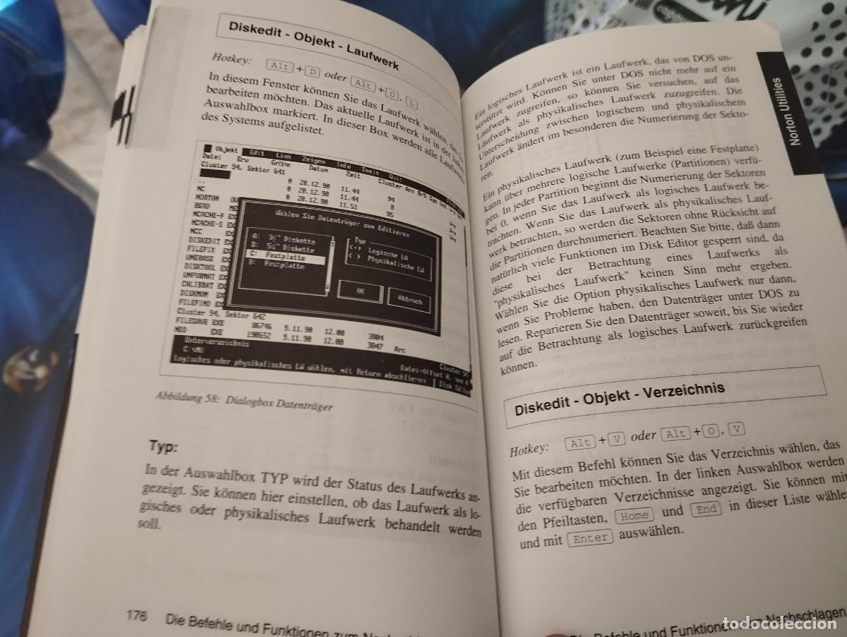 Libros de segunda mano: NORTON UTILITIES 5.0 DEUTSCH LIBRO EN ALEM&Aacute;N 1991 - Foto 4
