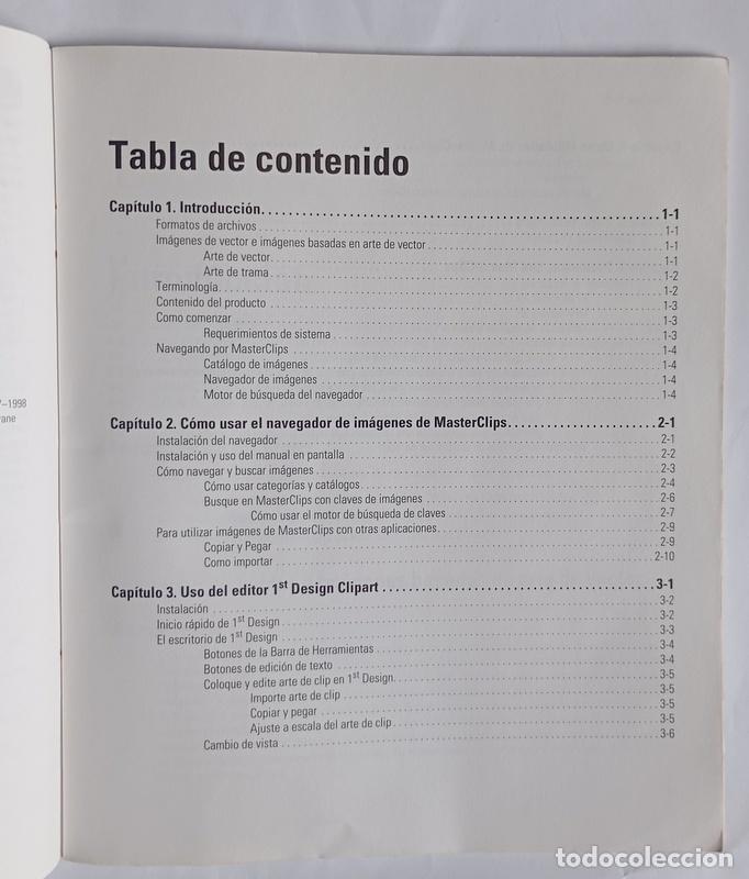 Libros de segunda mano: MASTER CLIPS 75.000 - GUIA DEL USUARIO - EDIT. IMSI. 1998 - Foto 3
